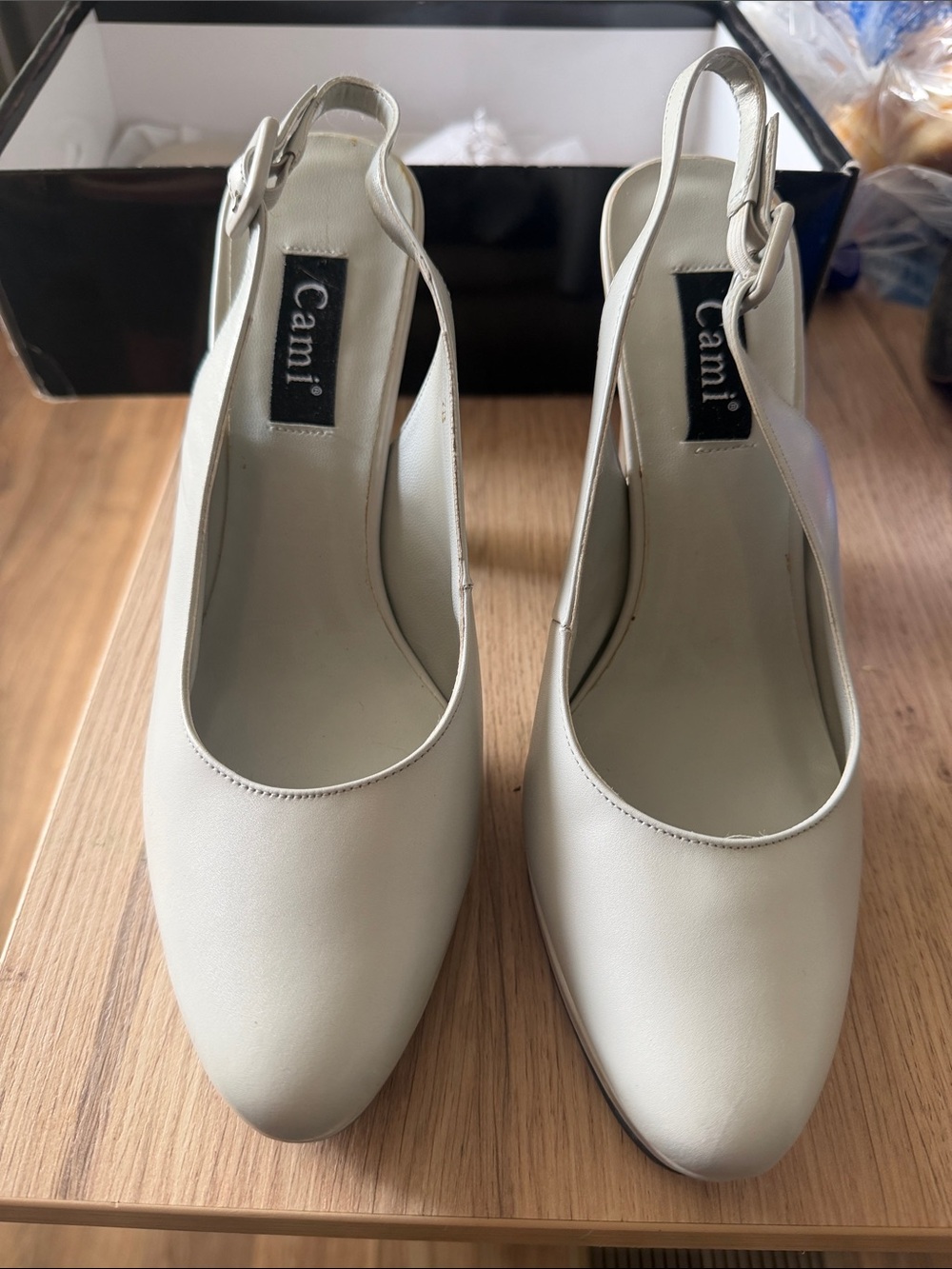Cami Cream Slingback Pumps
